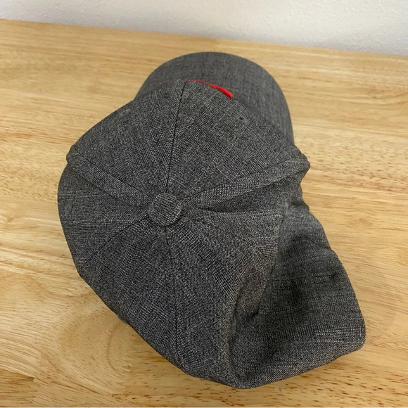 Hooey Flexfit Baseball Cap Hat L-XL Gray Red Roughy - Picture 2 of 5